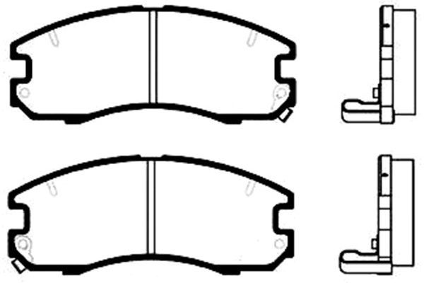 KAVO PARTS Комплект тормозных колодок, дисковый тормоз BP-9013
